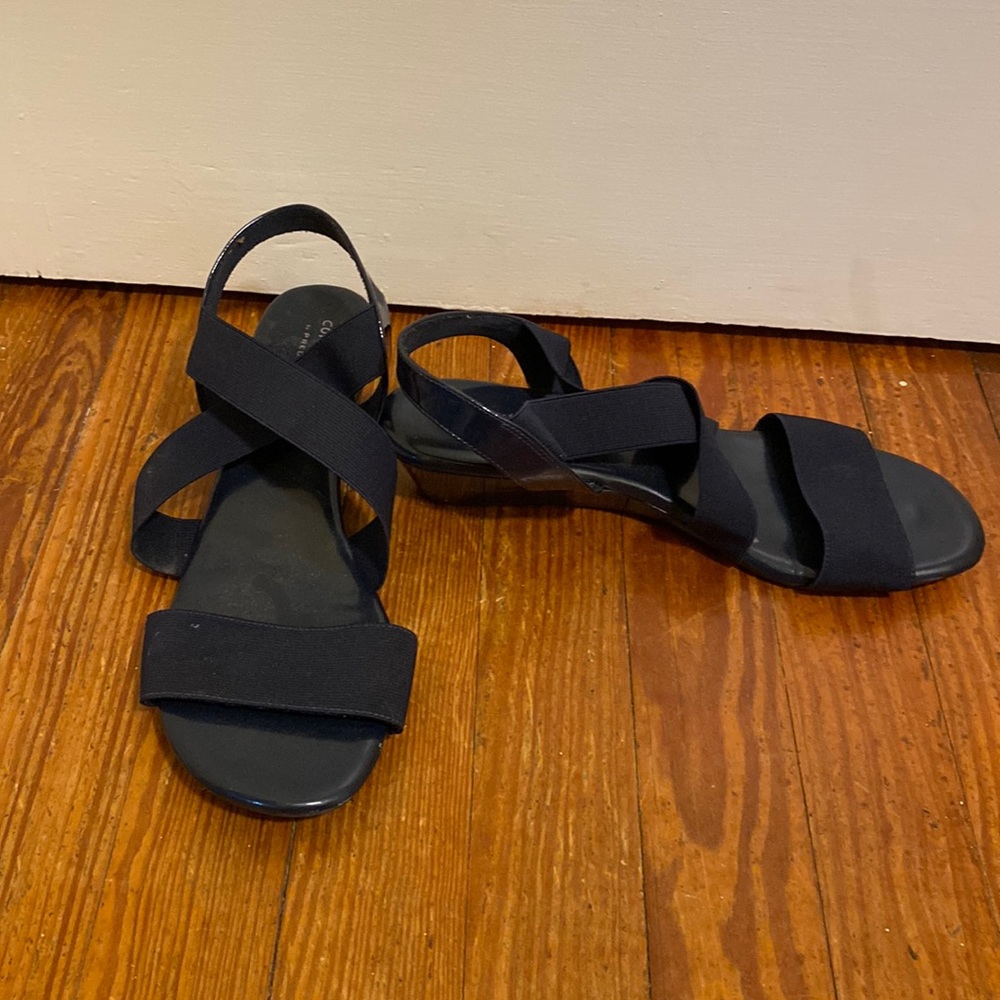 Navy blue sandals